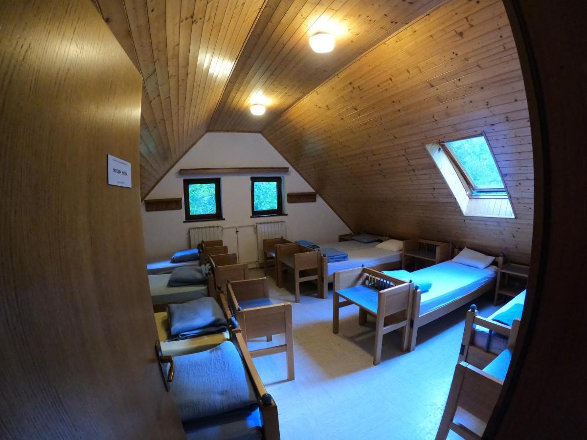 Pus Bavsica Vandrarhem Log pod Mangartom Exteriör bild